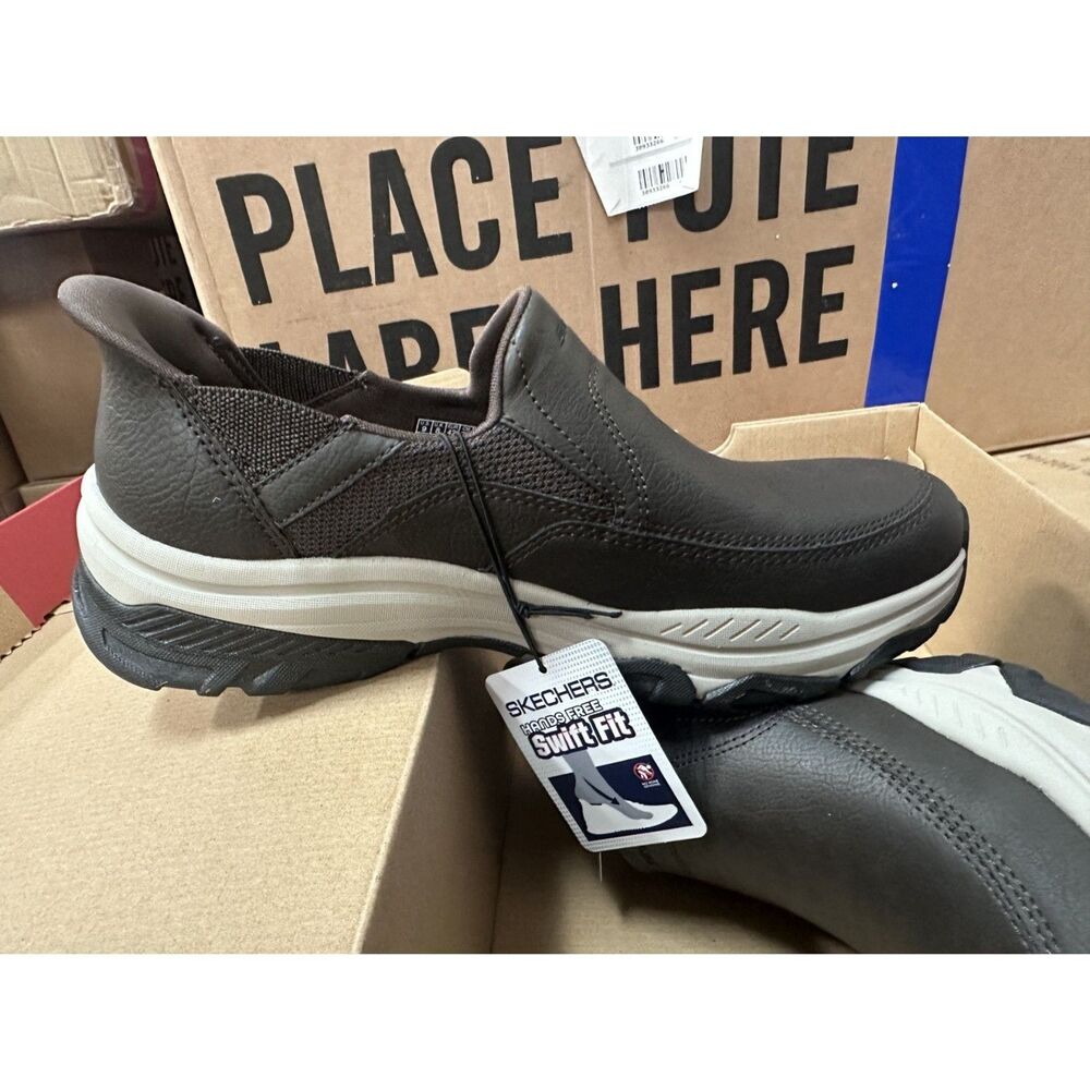 Mens Skechers Hands Free Swift Fit Black Loafer sneakers Size 9 - Picture 4 of 5